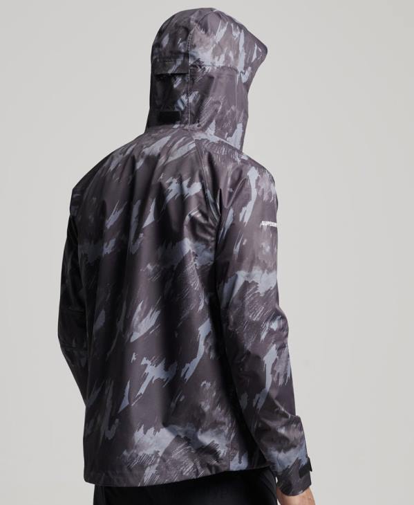 Superdry Hommes veste imperméable D64Z1026 vêtements gris foncé
