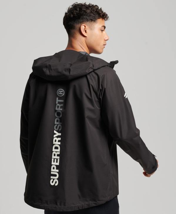 Superdry Hommes veste imperméable D64Z1104 vêtements noir