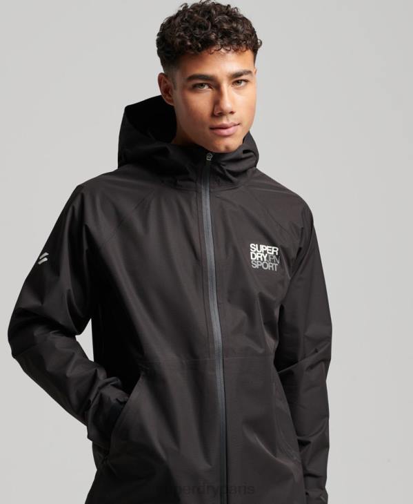 Superdry Hommes veste imperméable D64Z1104 vêtements noir