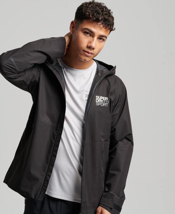 Superdry Hommes veste imperméable D64Z1104 vêtements noir