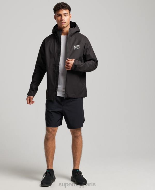 Superdry Hommes veste imperméable D64Z1104 vêtements noir