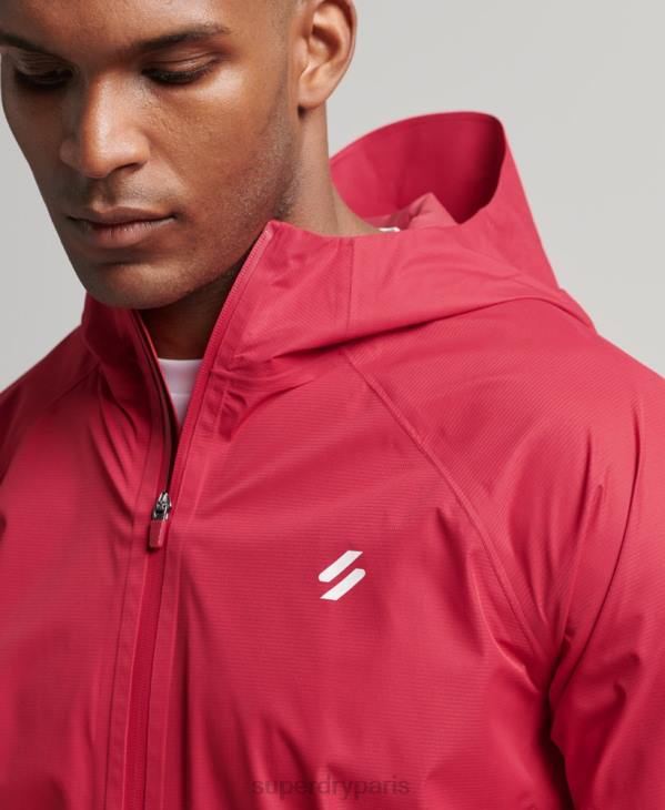 Superdry Hommes veste imperméable D64Z1110 vêtements rouge