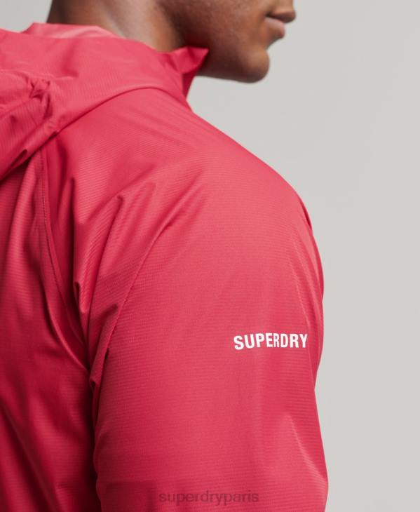 Superdry Hommes veste imperméable D64Z1110 vêtements rouge