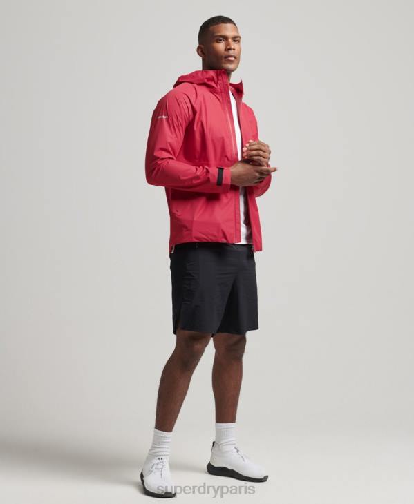 Superdry Hommes veste imperméable D64Z1110 vêtements rouge