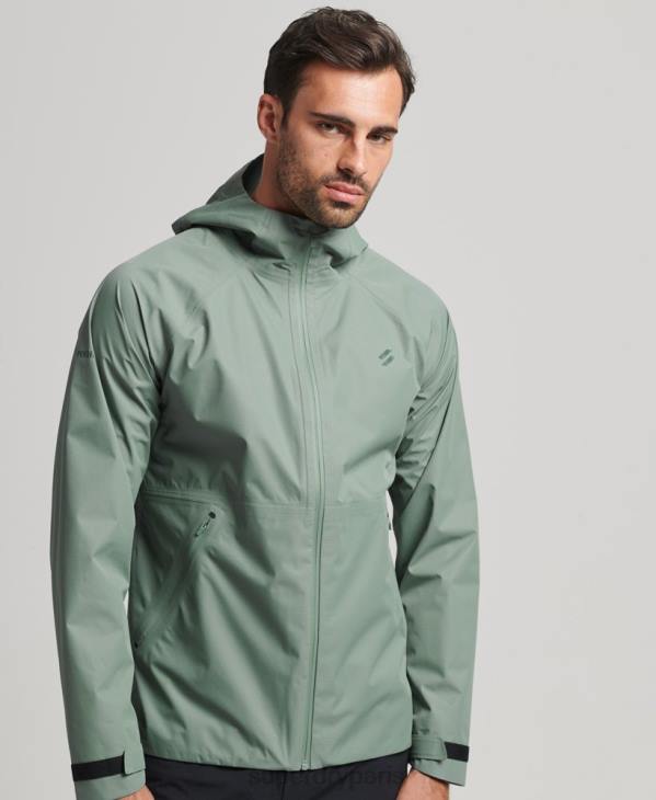 Superdry Hommes veste imperméable D64Z4635 vêtements vert