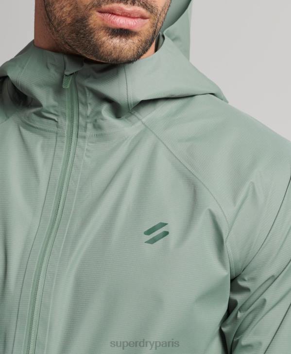Superdry Hommes veste imperméable D64Z4635 vêtements vert
