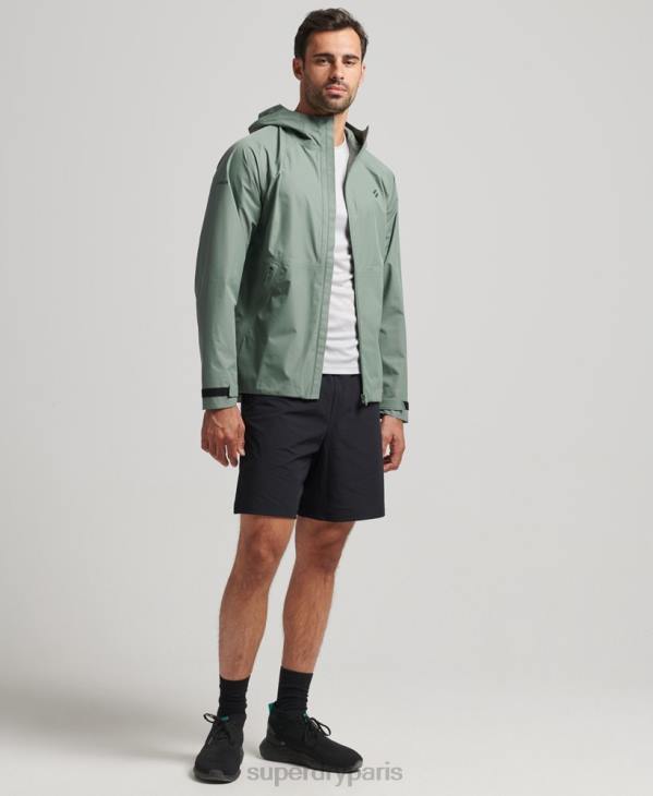 Superdry Hommes veste imperméable D64Z4635 vêtements vert