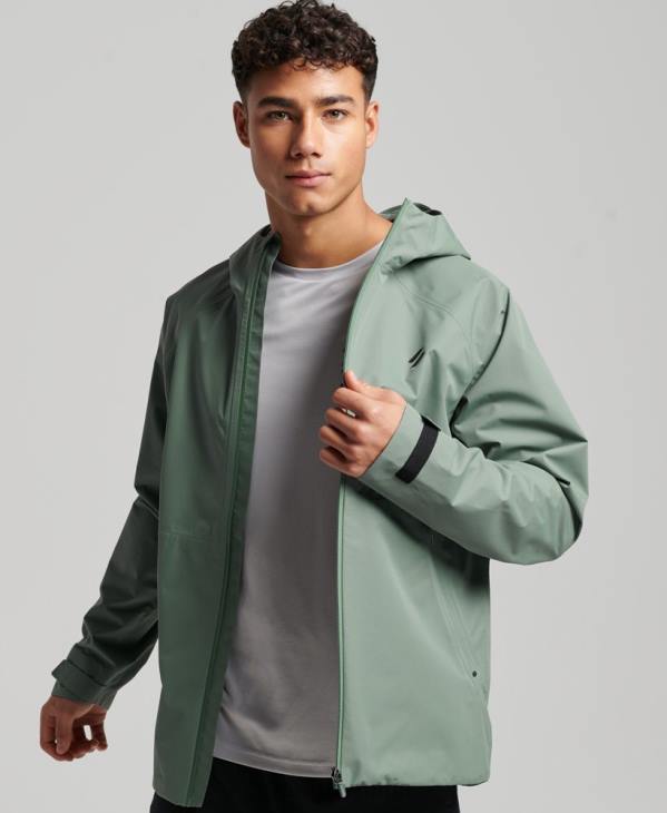 Superdry Hommes veste imperméable D64Z961 vêtements vert