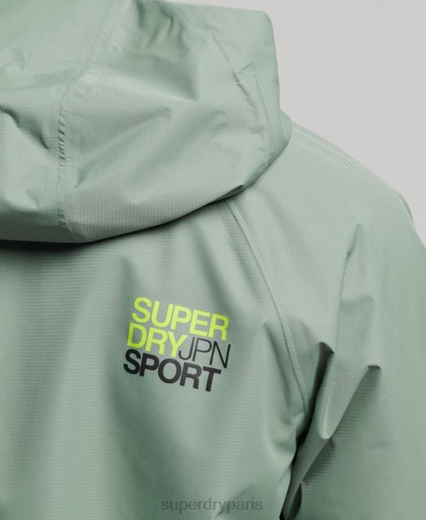 Superdry Hommes veste imperméable D64Z961 vêtements vert