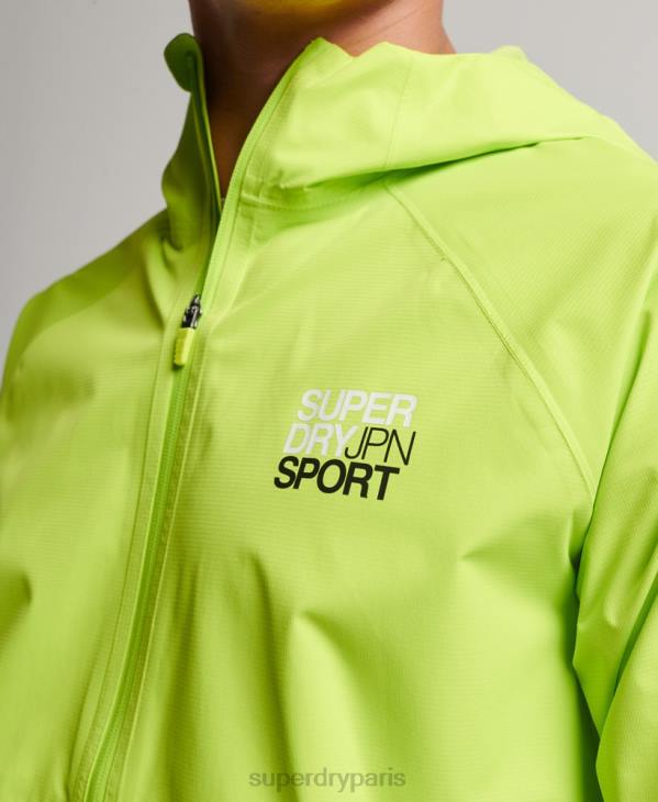 Superdry Hommes veste imperméable D64Z962 vêtements vert