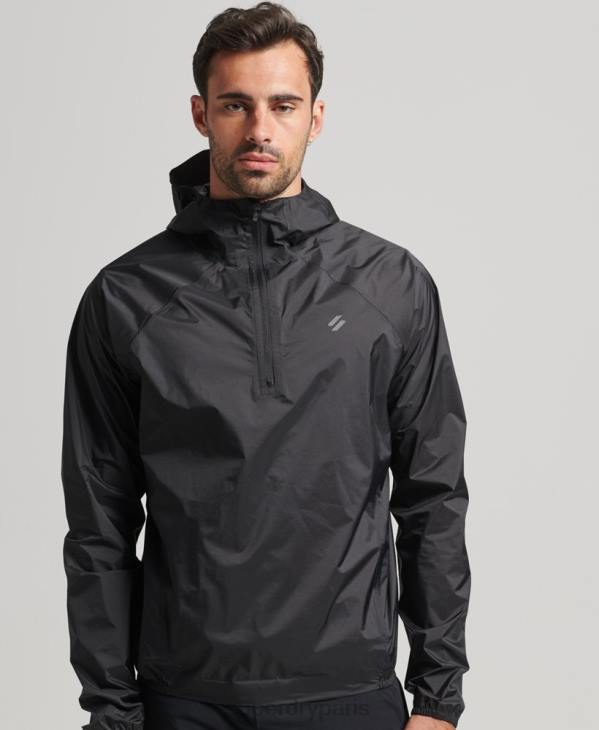 Superdry Hommes veste imperméable légère run D64Z5363 vêtements noir