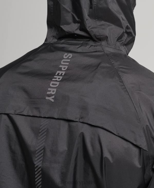 Superdry Hommes veste imperméable légère run D64Z5363 vêtements noir