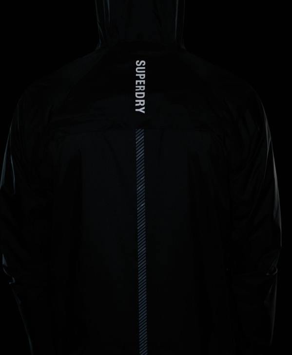 Superdry Hommes veste imperméable légère run D64Z5363 vêtements noir