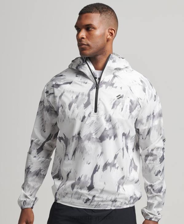 Superdry Hommes veste imperméable légère run D64Z5401 vêtements gris