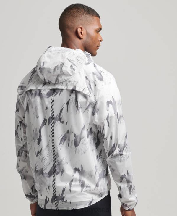 Superdry Hommes veste imperméable légère run D64Z5401 vêtements gris