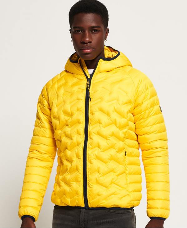 Superdry Hommes veste matelassée en duvet D64Z1183 vêtements jaune