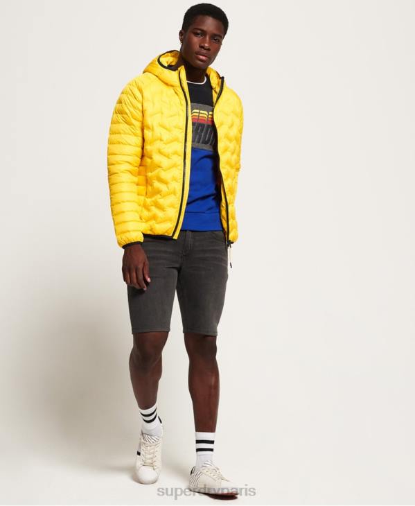 Superdry Hommes veste matelassée en duvet D64Z1183 vêtements jaune