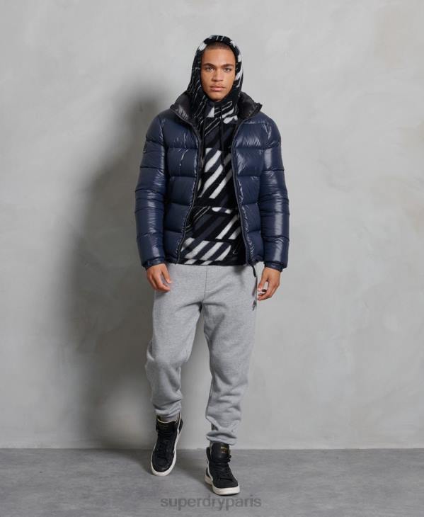 Superdry Hommes veste matelassée en duvet alpin de luxe D64Z4746 vêtements marine