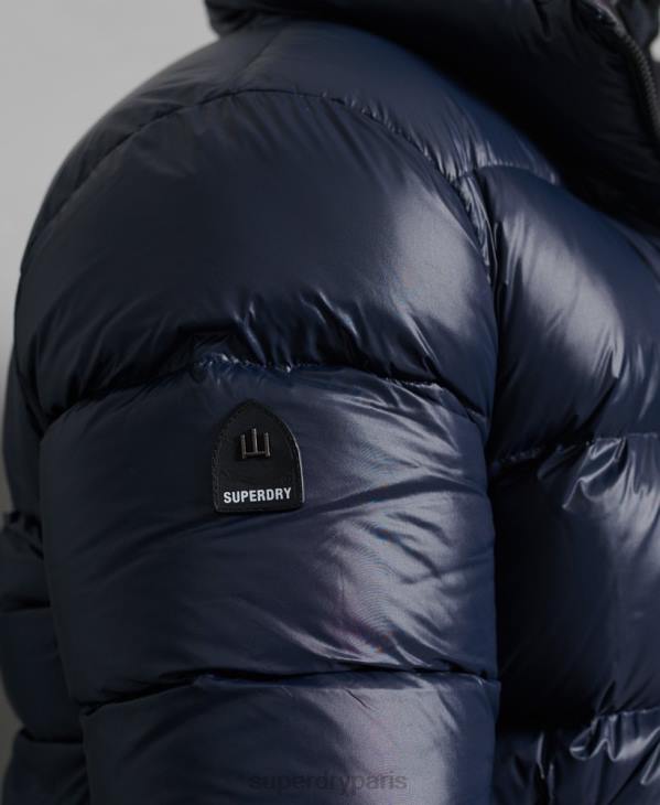 Superdry Hommes veste matelassée en duvet alpin de luxe D64Z4746 vêtements marine