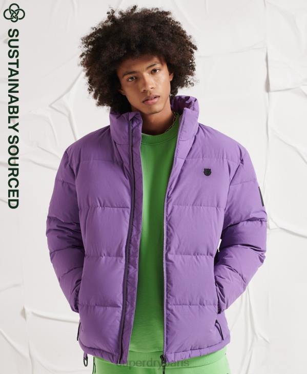 Superdry Hommes veste matelassée en duvet yama-no-kami D64Z4629 vêtements violet