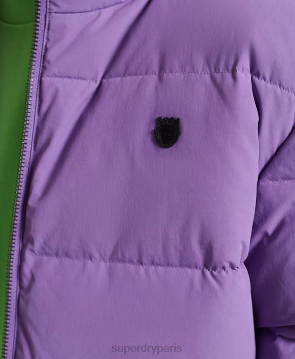 Superdry Hommes veste matelassée en duvet yama-no-kami D64Z4629 vêtements violet