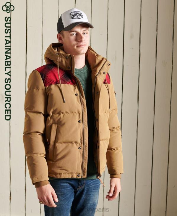 Superdry Hommes veste matelassée everest D64Z4592 vêtements vert