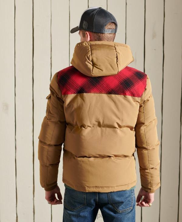 Superdry Hommes veste matelassée everest D64Z4592 vêtements vert