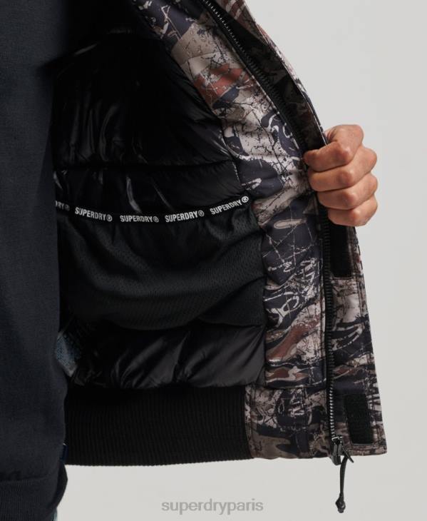 Superdry Hommes veste matelassée expédition everest bomber D64Z4449 vêtements vert