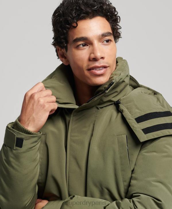 Superdry Hommes veste matelassée expédition everest bomber D64Z4524 vêtements kaki