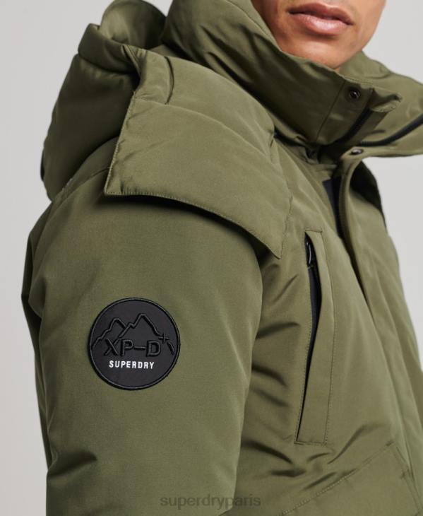 Superdry Hommes veste matelassée expédition everest bomber D64Z4524 vêtements kaki