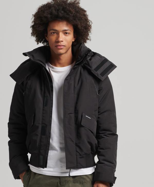 Superdry Hommes veste matelassée expédition everest bomber D64Z4591 vêtements noir