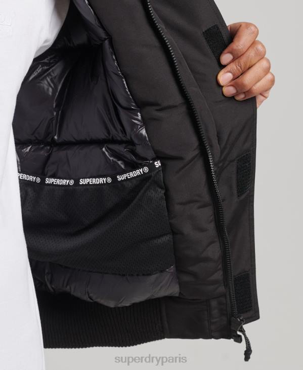 Superdry Hommes veste matelassée expédition everest bomber D64Z4591 vêtements noir