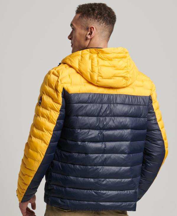 Superdry Hommes veste matelassée matelassée radar D64Z4539 vêtements or