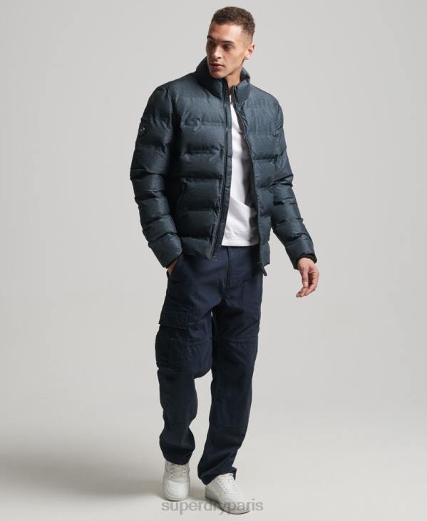 Superdry Hommes veste matelassée radar ultime D64Z4562 vêtements gris foncé