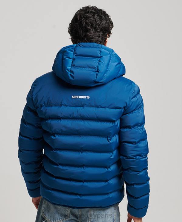 Superdry Hommes veste matelassée thermoscellée D64Z1074 vêtements bleu