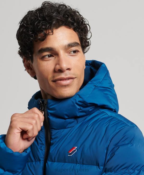 Superdry Hommes veste matelassée thermoscellée D64Z1074 vêtements bleu