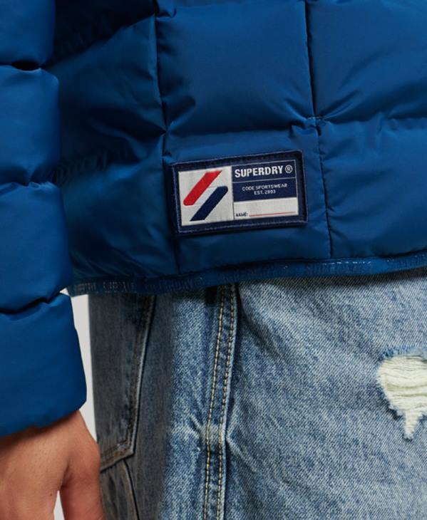 Superdry Hommes veste matelassée thermoscellée D64Z1074 vêtements bleu