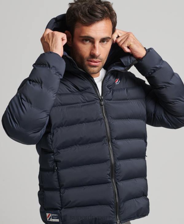Superdry Hommes veste matelassée thermoscellée D64Z968 vêtements marine