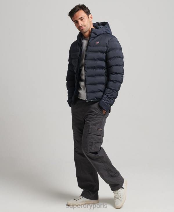 Superdry Hommes veste matelassée thermoscellée D64Z968 vêtements marine
