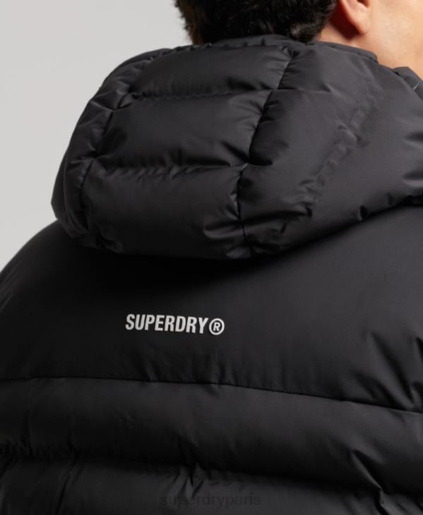 Superdry Hommes veste matelassée thermoscellée D64Z979 vêtements noir