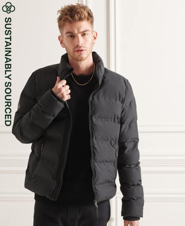 Superdry Hommes veste matelassée ultime radar D64Z4622 vêtements noir