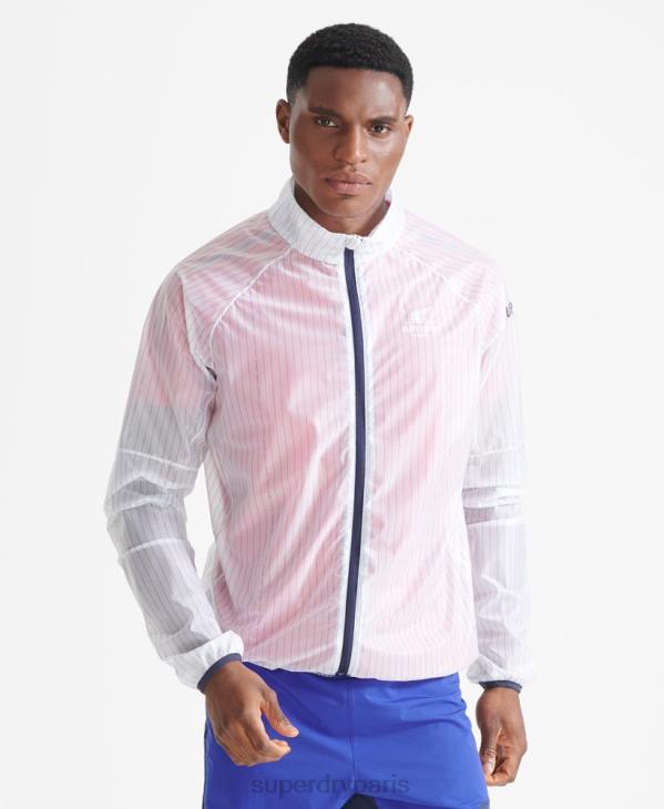Superdry Hommes veste à membrane run D64Z4661 vêtements blanc