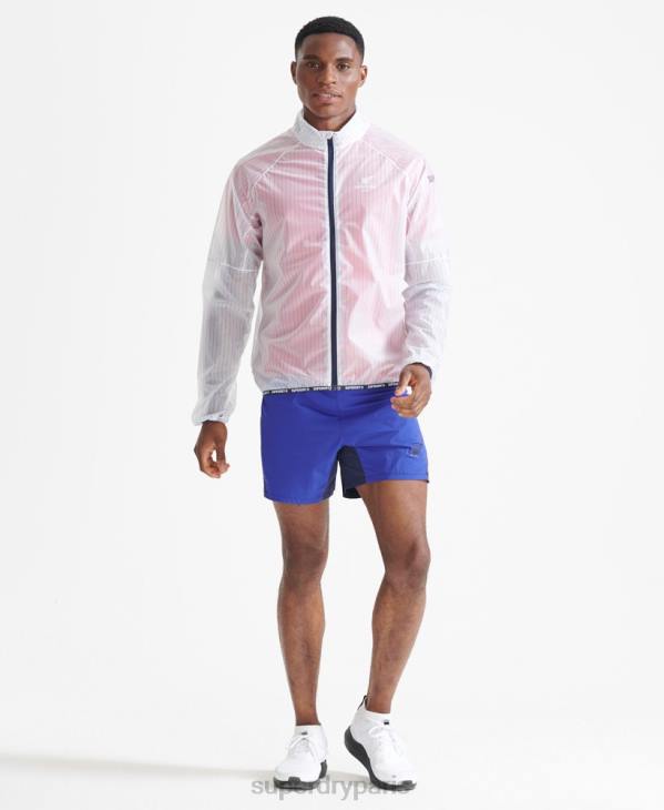 Superdry Hommes veste à membrane run D64Z4661 vêtements blanc