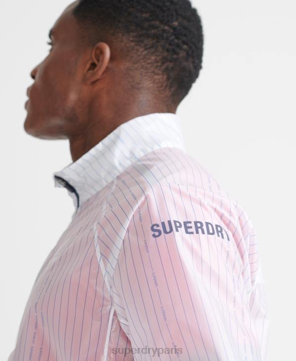 Superdry Hommes veste à membrane run D64Z4661 vêtements blanc