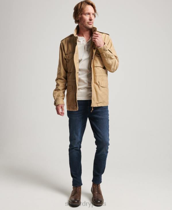 Superdry Hommes veste militaire m65 D64Z1127 vêtements bronzer
