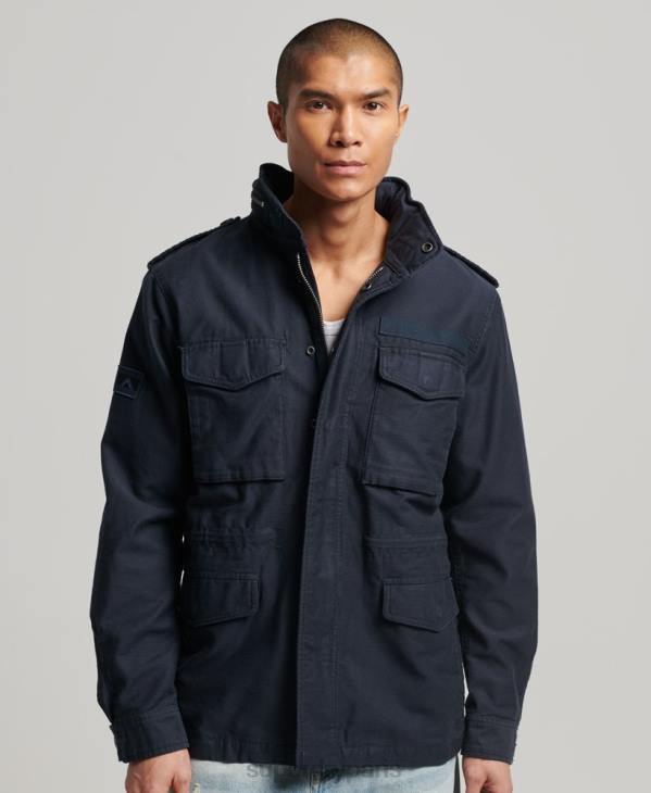 Superdry Hommes veste militaire m65 D64Z1130 vêtements marine