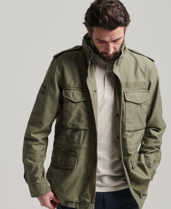 Superdry Hommes veste militaire m65 D64Z908 vêtements vert
