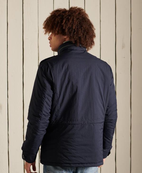 Superdry Hommes veste militaire m-65 D64Z4675 vêtements bleu