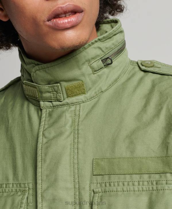 Superdry Hommes veste militaire vintage m65 D64Z928 vêtements vert