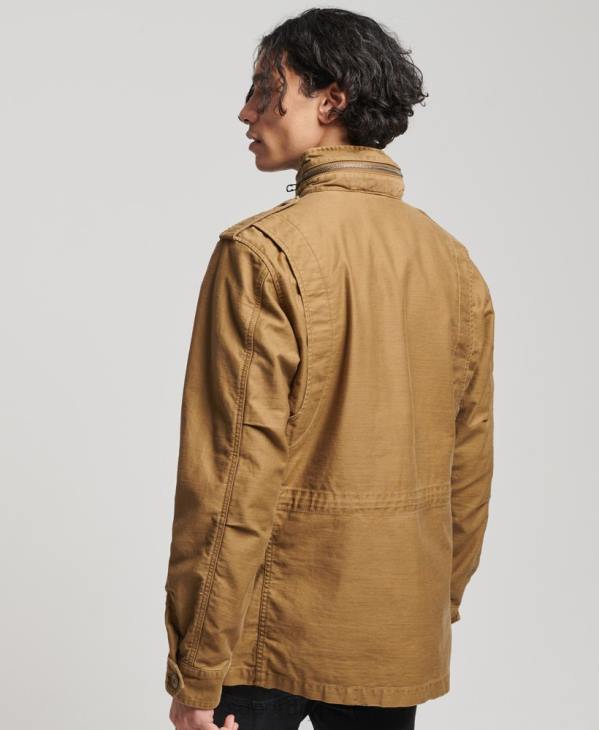 Superdry Hommes veste militaire vintage m65 D64Z955 vêtements bronzer